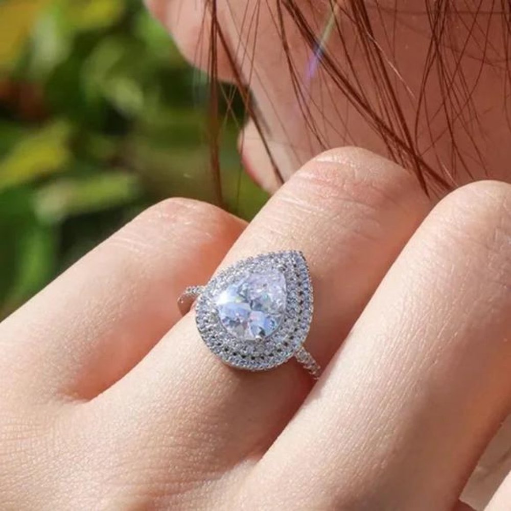 NEW HEART 925 STERLING SILVER RING, CUTE RING, SHINY RING.